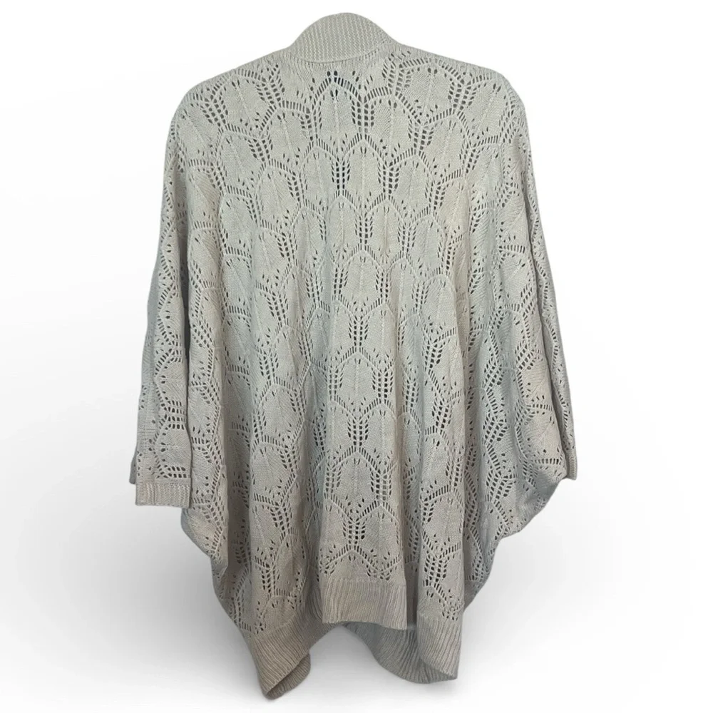 Torrid Dolman Sleeve Pointelle Knit Ruana Shrug
